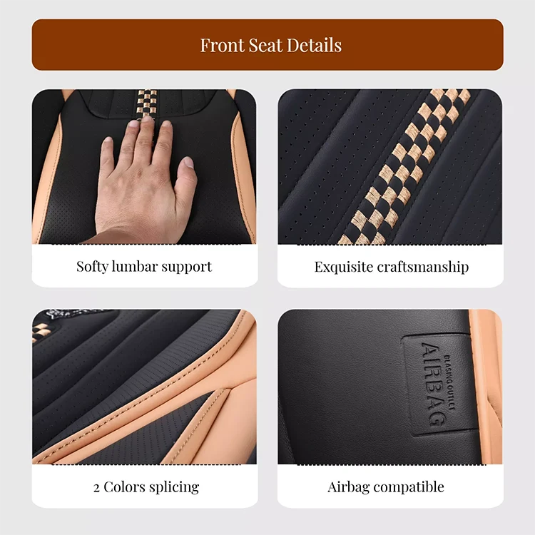Universal Car Seat Covers with Lumbar Support